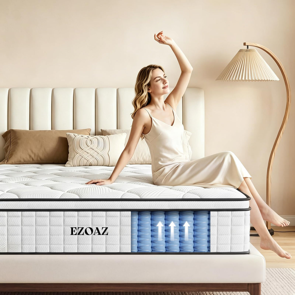 12 Inch Medium Firm Hybrid Full Mattress L612