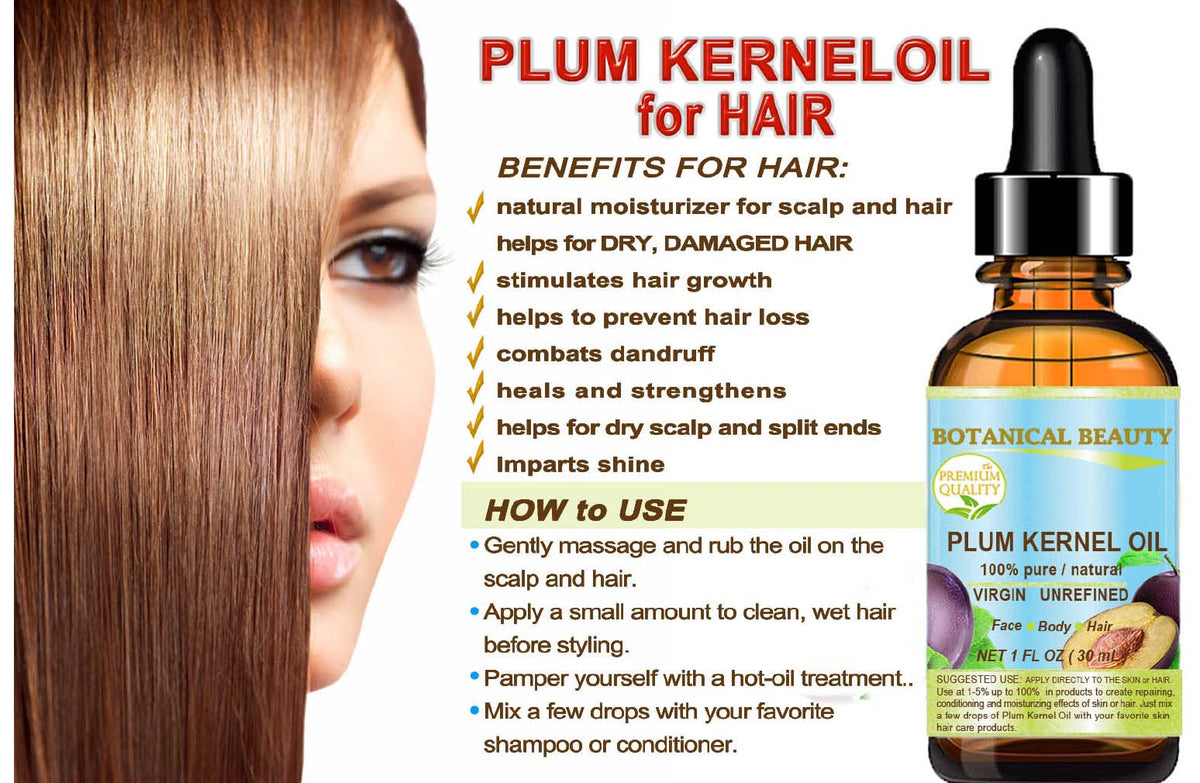 100% Pure Natural Virgin Unrefined Cold Pressed Plum Kernel Oil 1 oz O457