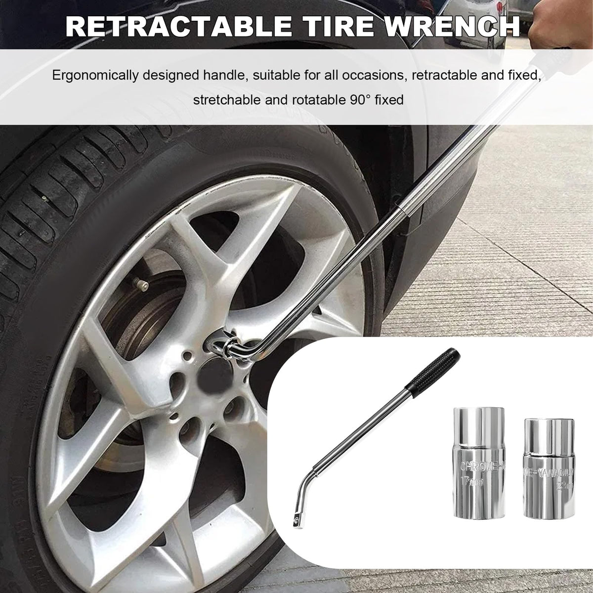 2 Ton Scissor Jack Kit with Lug Wrench U7647