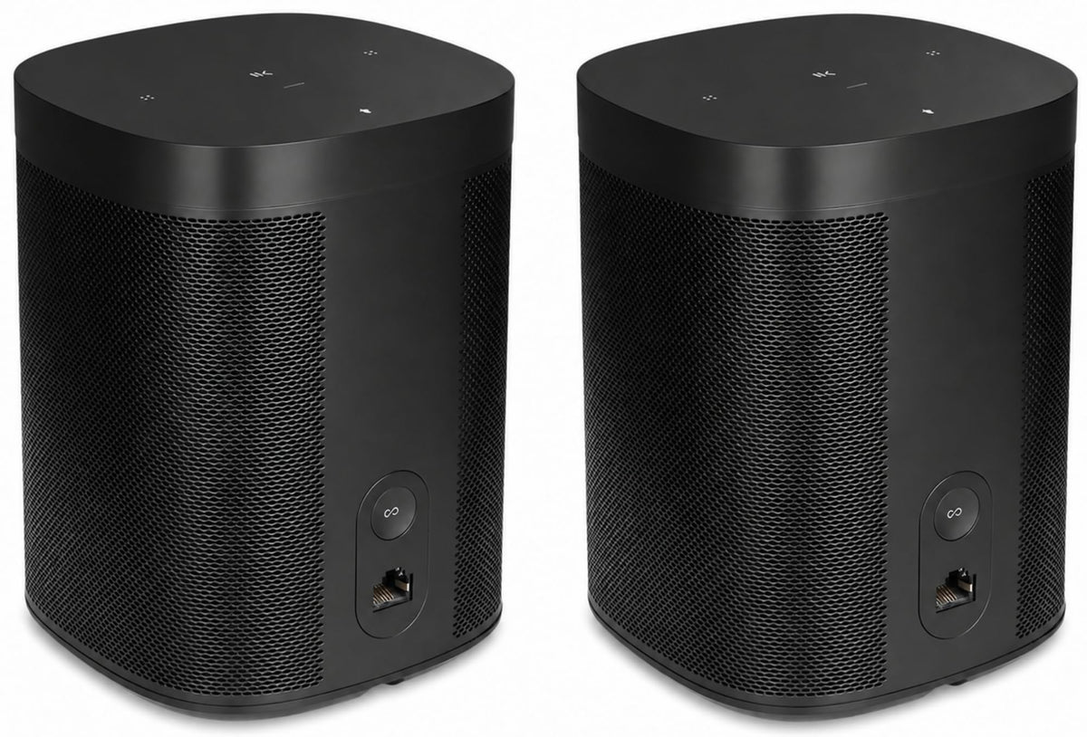 Black Voice Controlled Smart Speaker 2-Pack G5101