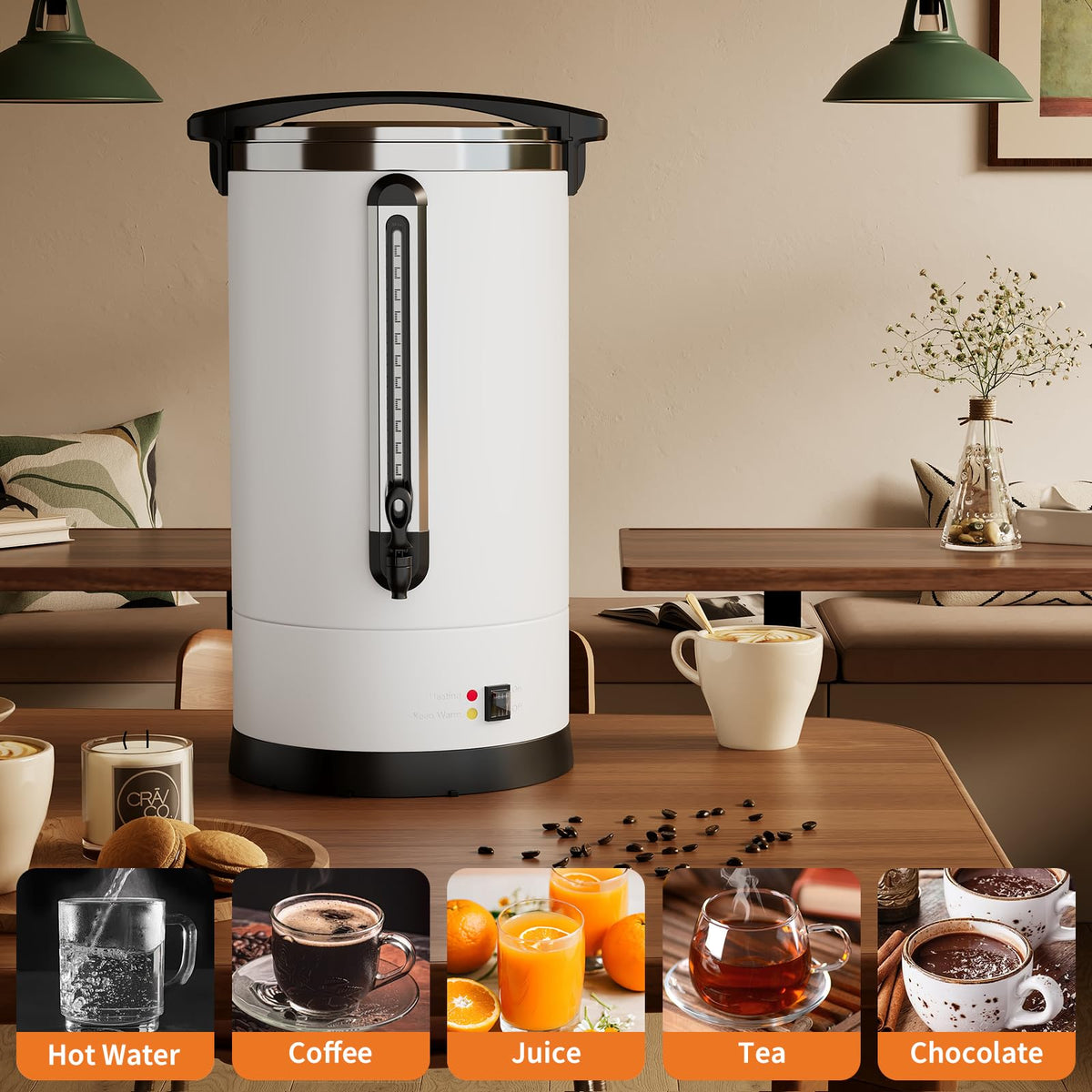 18L Stainless Steel Insulated Electric Coffee Urn X616511