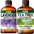 Lavender & Tea Tree Essential Oil Set 2x4 fl oz O412