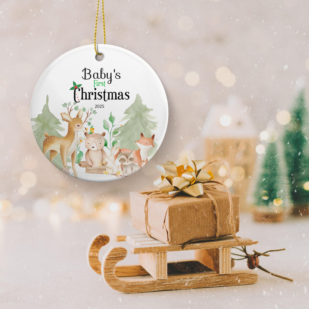 Baby's First Christmas Ornament 2025 Ceramic Decoration S480203