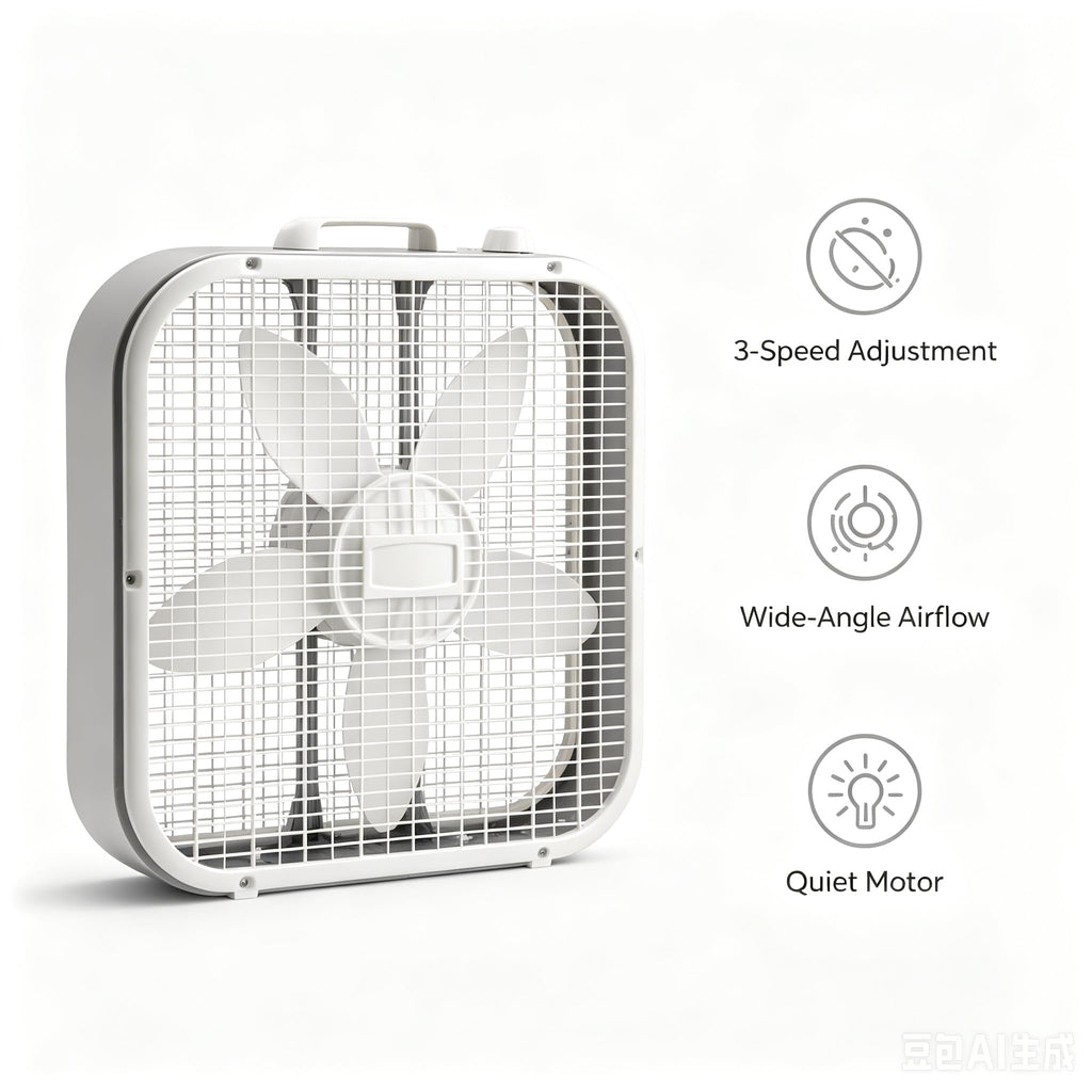 20 Inch 3 Speed Box Fan P814446