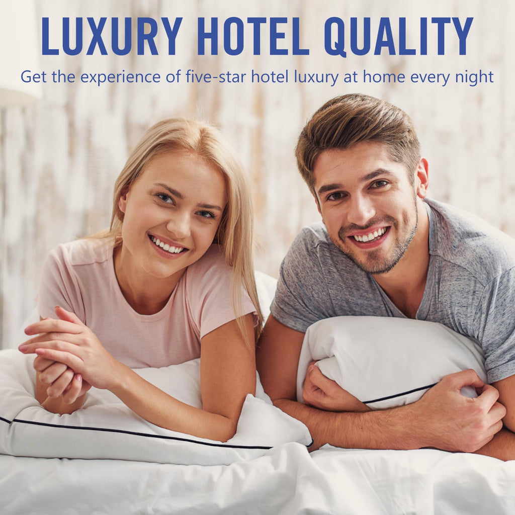 King Size Cooling Microfiber Bed Pillows Set of 2 L948