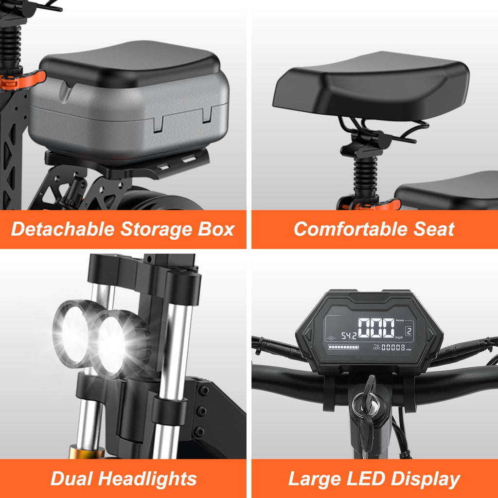 1200W Off Road Electric Scooter with Dual Suspension C116