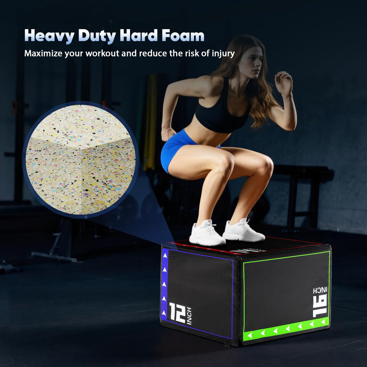 3 in 1 Foam Plyometric Jump Box N92499
