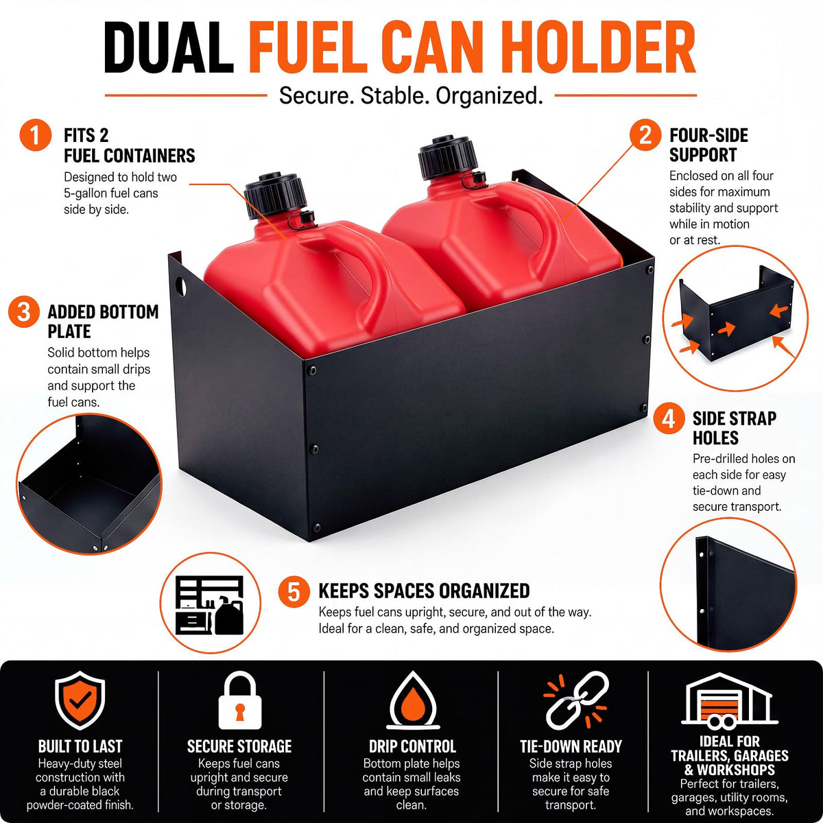 5 Gallon Gas Can Holder P652595
