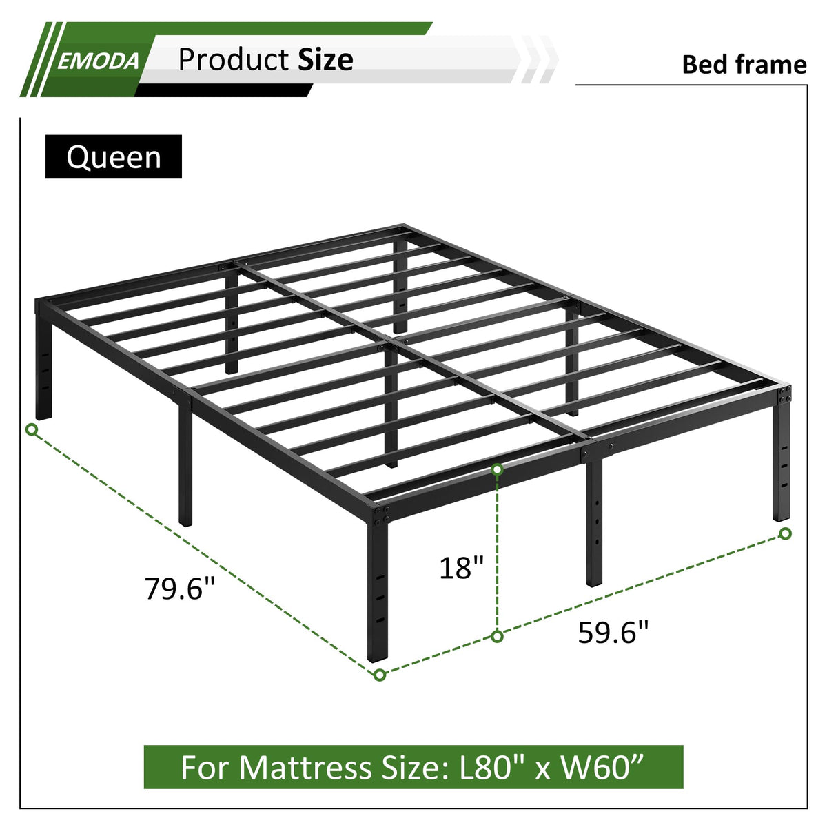 Queen Bed Frame with Storage S31368