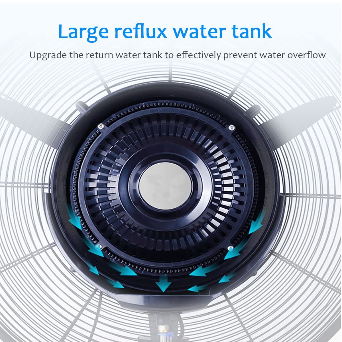 20 Inch High Velocity Metal Floor Fan with 3 Speed Settings H299