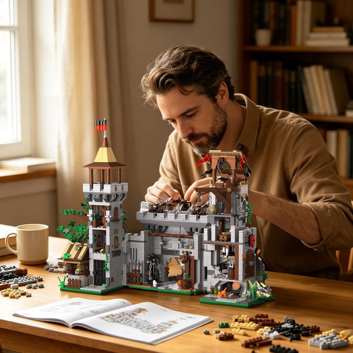 Building Set, 2 in 1 Architecture Model Kit N718