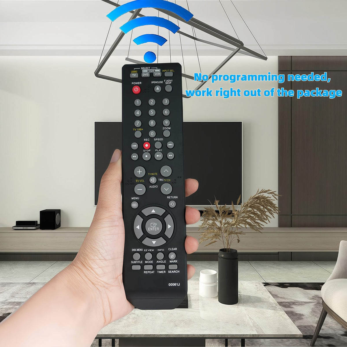 Replacement Remote Control for DVD VCR Combo Player Recorder G524701