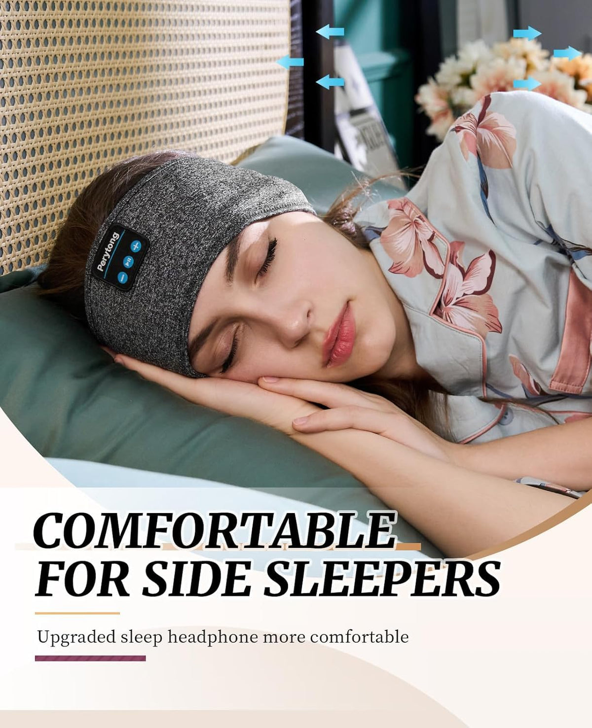2 Pack Bluetooth Sleep Mask and Headband Headphones Set A864