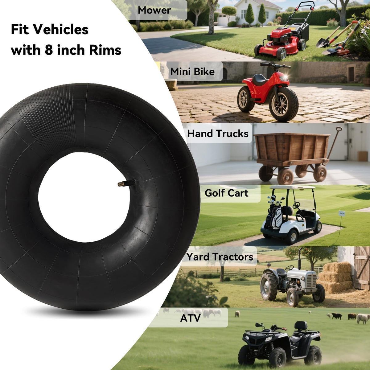 19x7-8 Heavy Duty Inner Tube with TR13 Z441