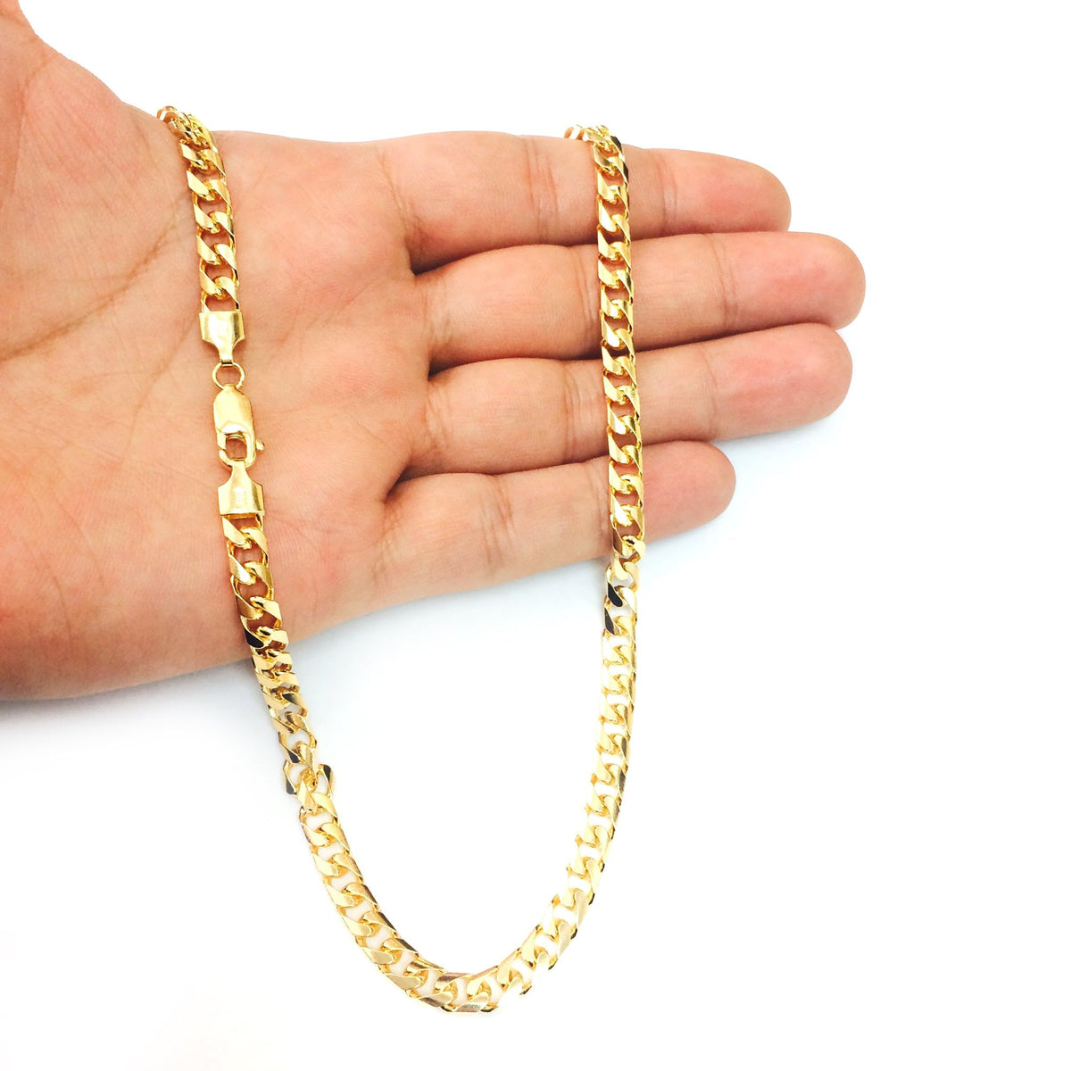 14k Yellow Gold Cuban Link Chain Necklace 5.8mm J3363