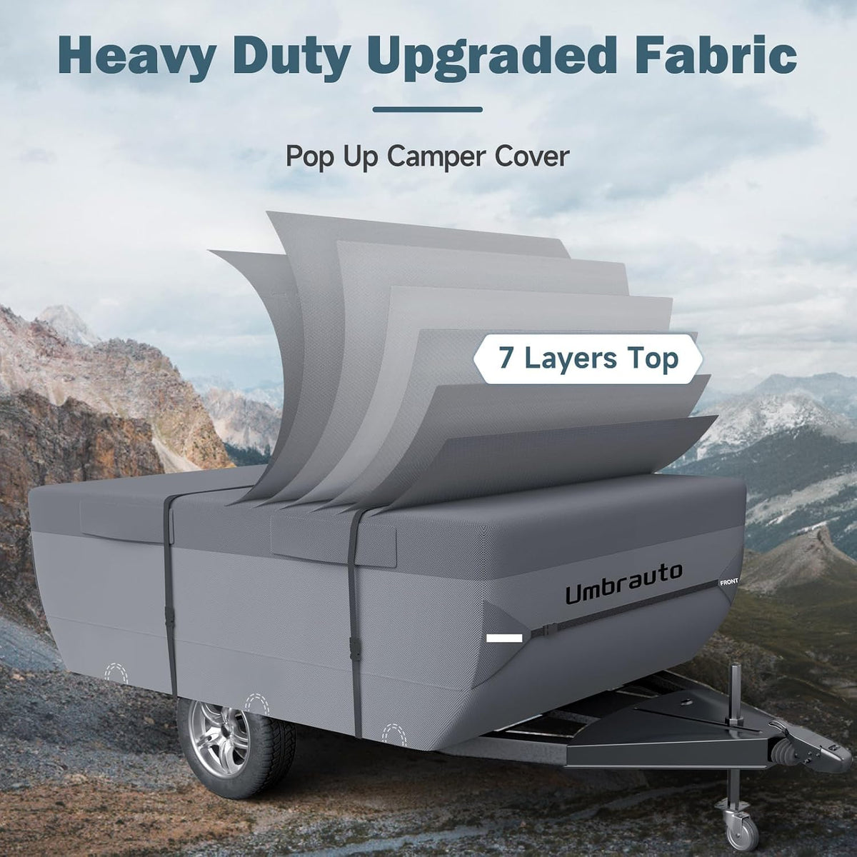 16'-18' 7 Layers Waterproof Polypropylene Pop Up Folding Camper Cover F271