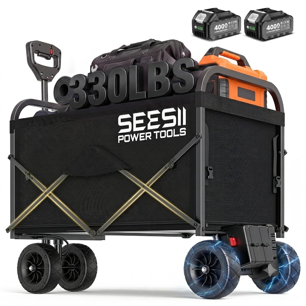 Electric Wagon Cart with 2 x 4.0Ah Batteries O8857