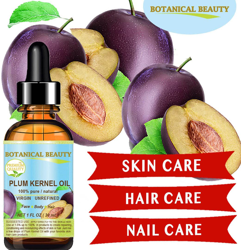 100% Pure Natural Virgin Unrefined Cold Pressed Plum Kernel Oil 1 oz O457
