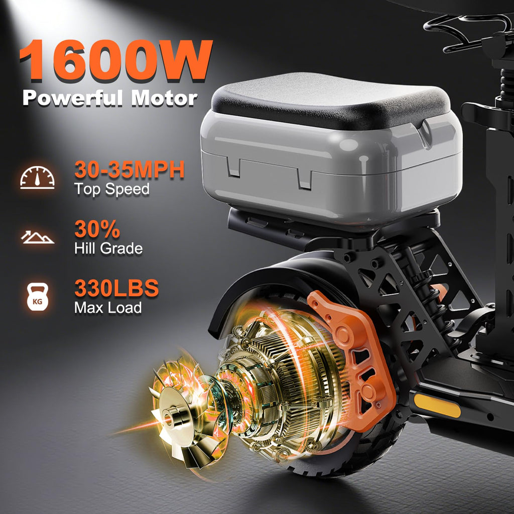 1200W Off Road Electric Scooter with Dual Suspension C116