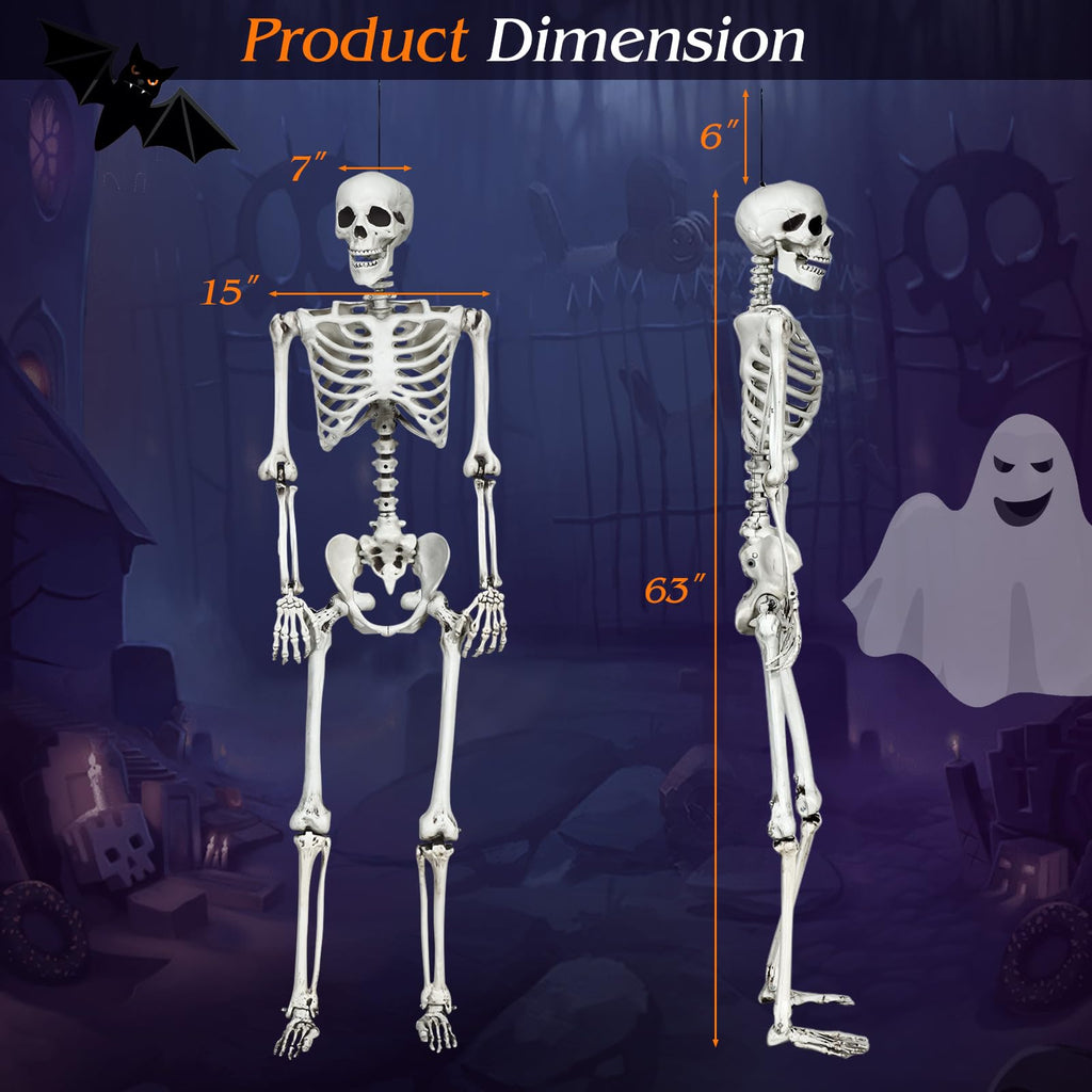 5.4 FT Posable Skeleton Decoration X22232