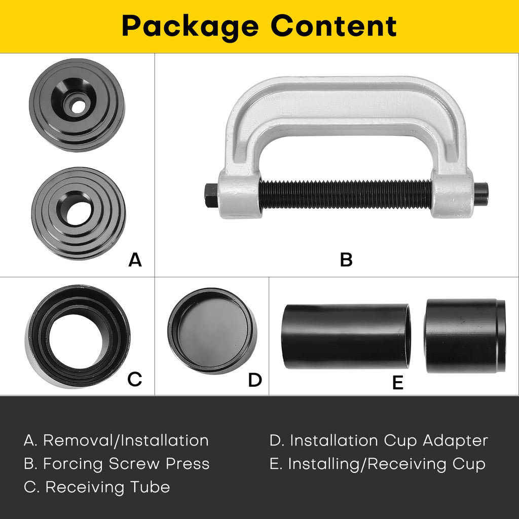 Heavy Duty Ball Joint Press & U Joint Removal Tools with 4-Wheel Drive Adapters C501