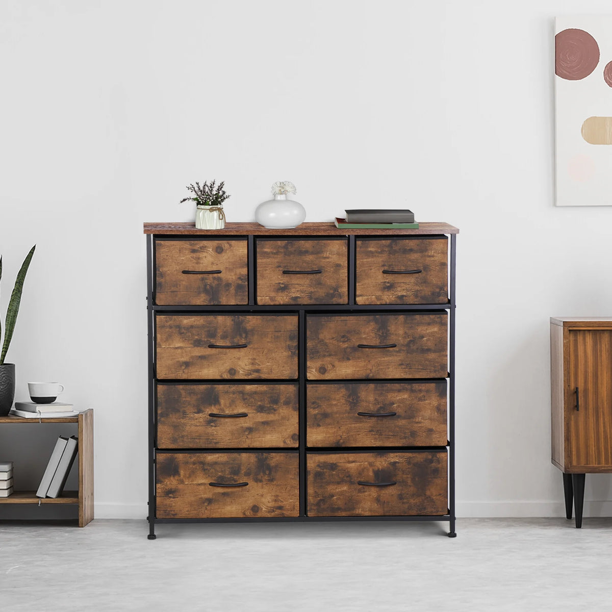 9 Drawer Fabric Storage Dresser K12648