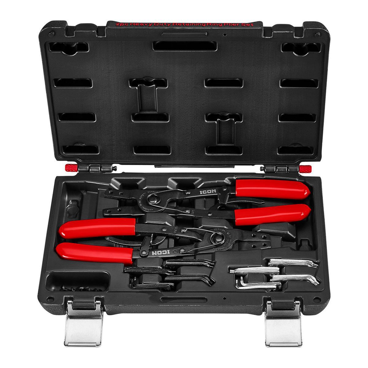 Ratcheting Retaining Ring Pliers Set with Replaceable Tips, 2-Piece U54390
