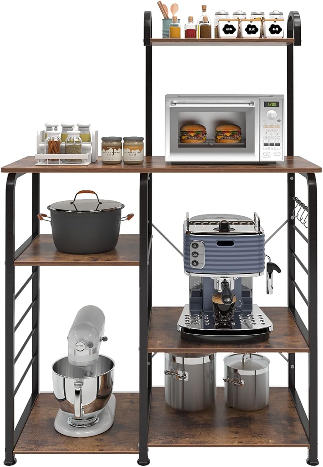 Black Kitchen Storage Cart V5465