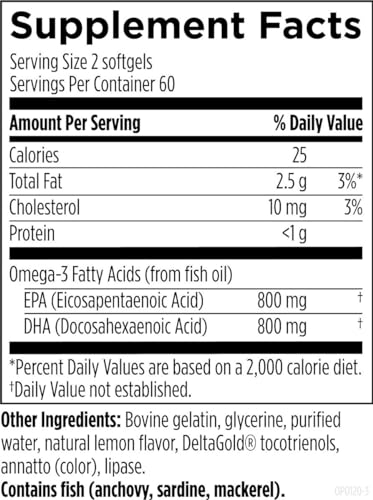 1600mg EPA/DHA per Serving Omega-3 Fish Oil Supplement J87891
