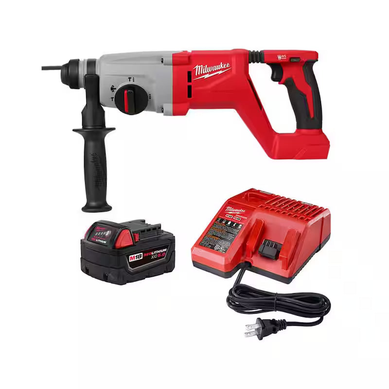 18-Volt Brushless Cordless SDS-Plus Rotary Hammer with Starter Kit K675047