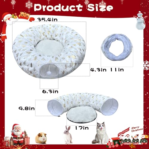Christmas Snowflake Print Cat Tunnel R82915