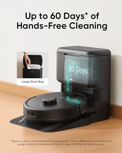 Robot Vacuum with Self Empty Station, 5,000 Pa Suction O702
