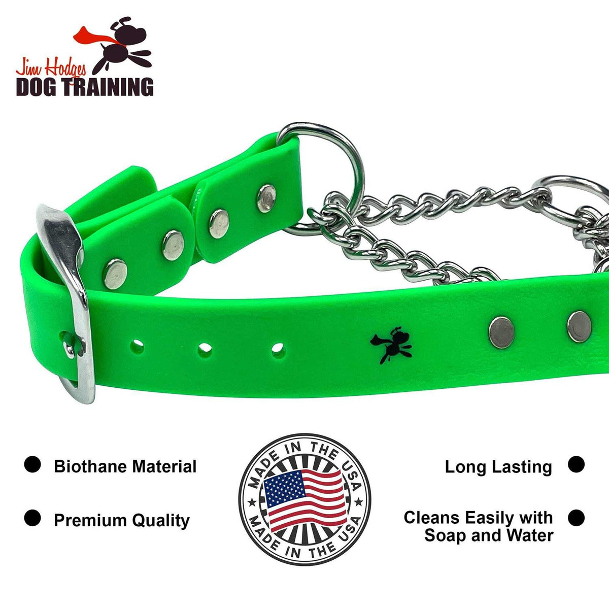 Martingale Collar for Dogs Biothane Stainless Steel P5291