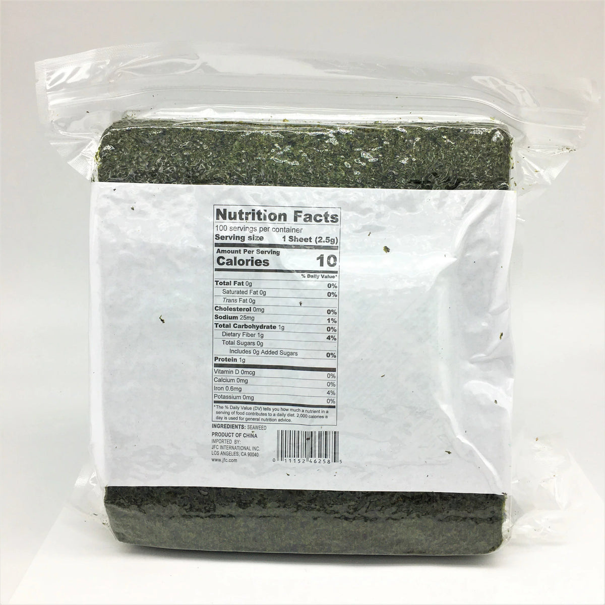 100 Full Sheets Roasted Seaweed Sushi Nori 8.8oz N76196