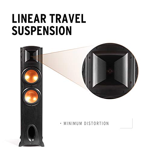 Black Floorstanding Speaker with Dual 8” Woofers H453486