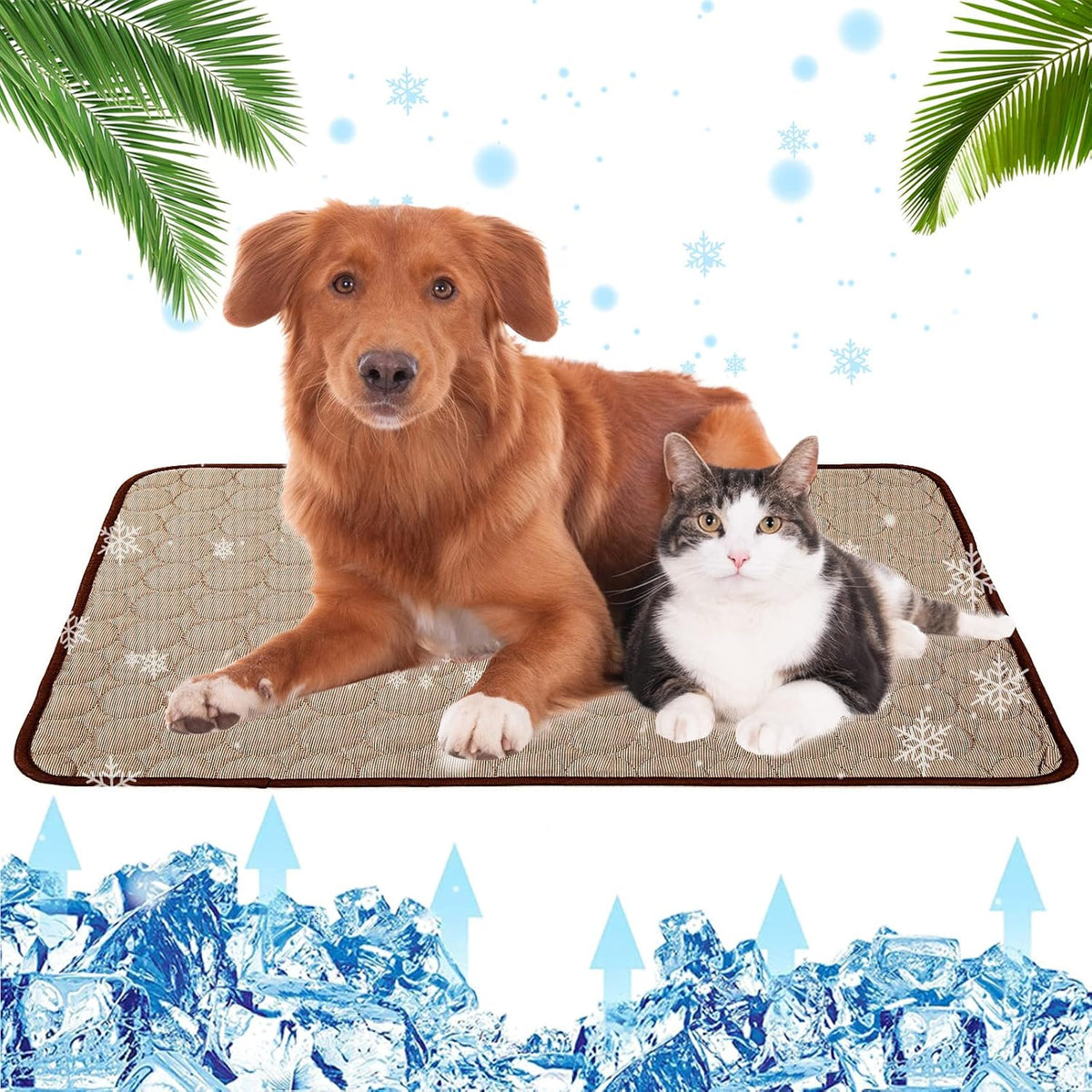 Ice Silk Folding Cooling Pet Mats Large D647