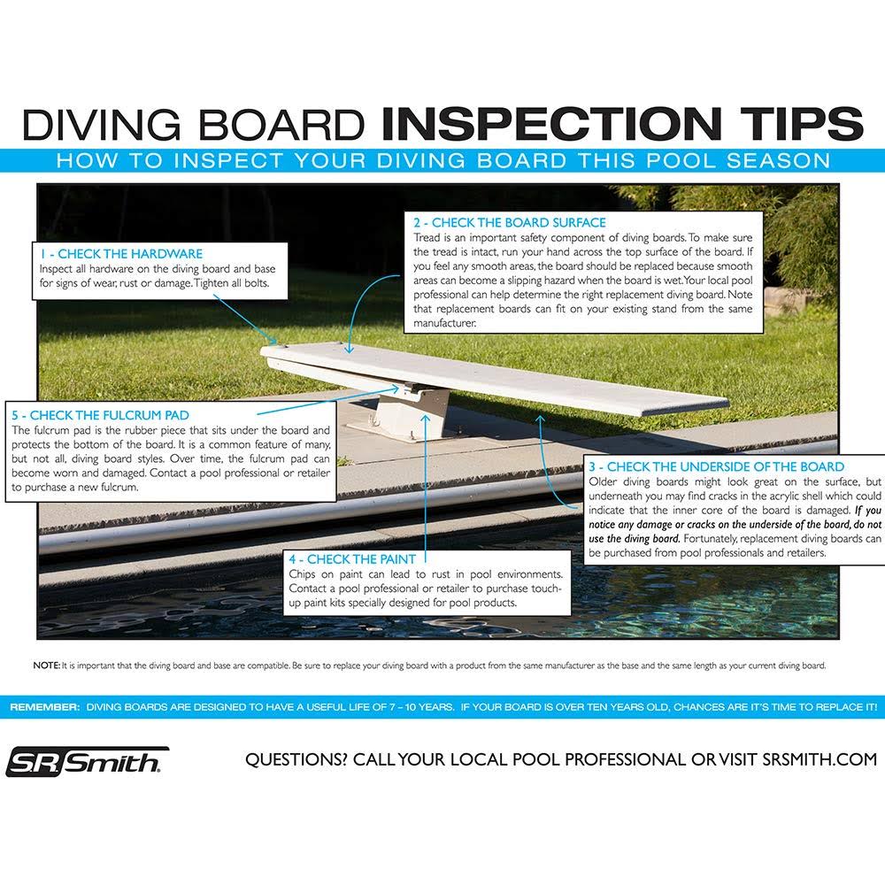 8 foot Marine Blue Diving Board K974071