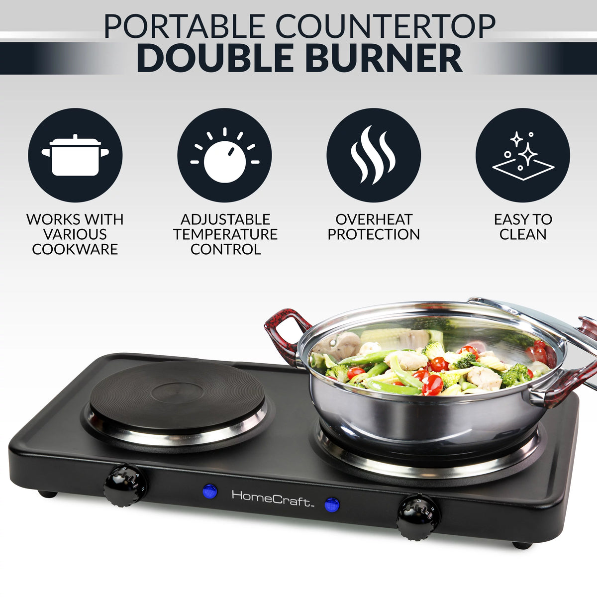 Double Burner Hot Plate C350