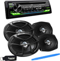 CD Receiver with Bluetooth and Two Pairs of 6x9 Speakers K3714