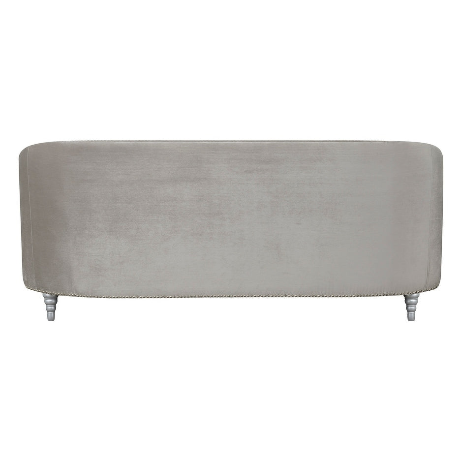 Grey 2-piece Tufted Living Room Set O171538