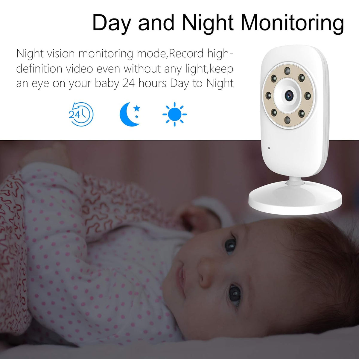 Baby Monitor with Camera and Video, 3.5 inch F9164