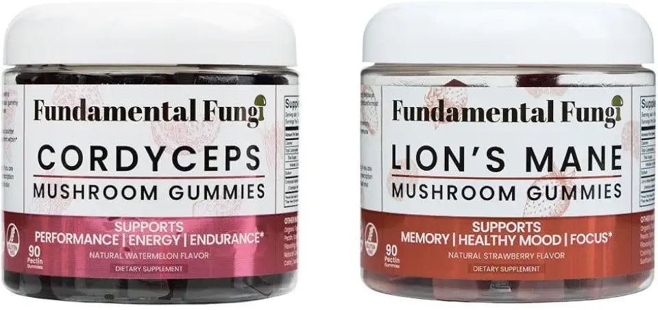 Lion's Mane Cordyceps Mushroom Gummies 180 Servings X56419