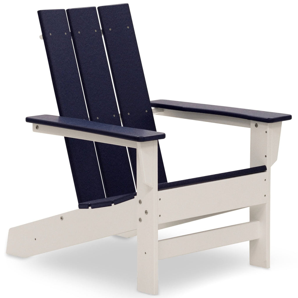 White Recycled Plastic Adirondack Chair K4994