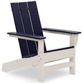 White Recycled Plastic Adirondack Chair K4994
