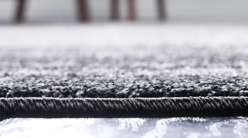 Dark Gray/Ivory 6' 1" x 9' Rectangle Area Rug X6759
