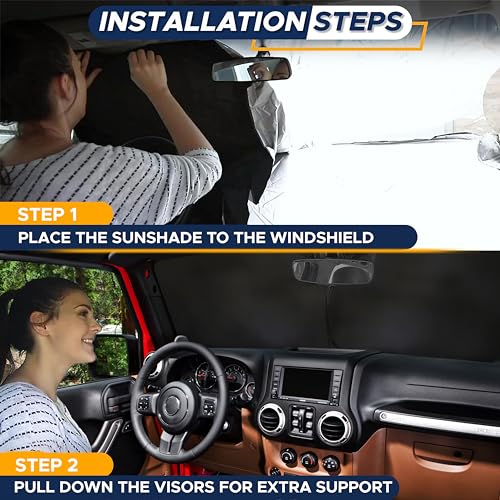 Car Windshield Sun Shade Medium 64x32 B90875