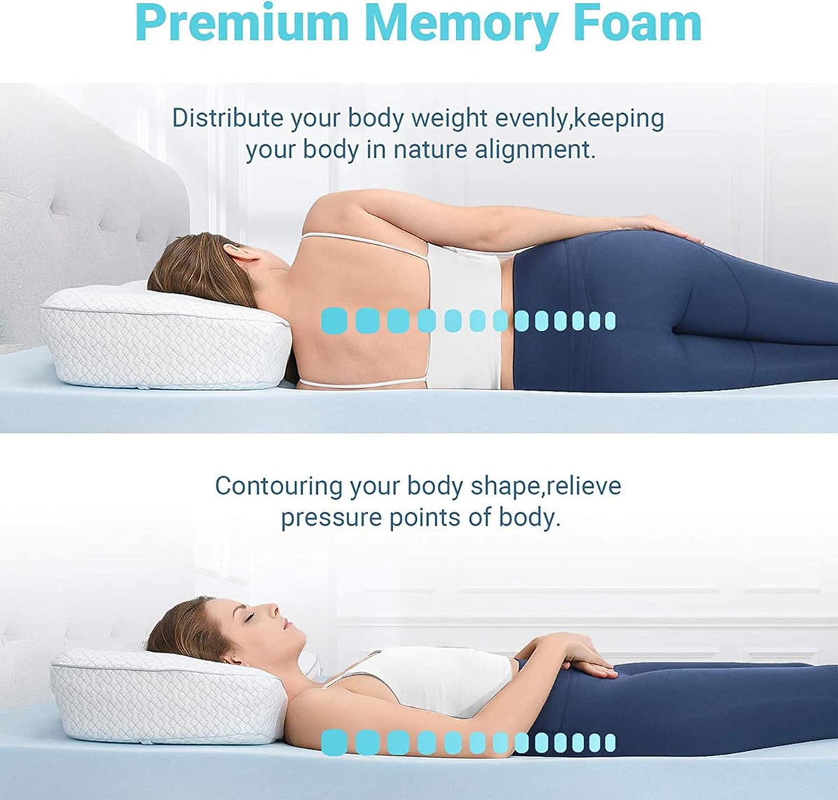 2.5 Inch California King Gel Infused Memory Foam Mattress Topper Pack of 2 H343