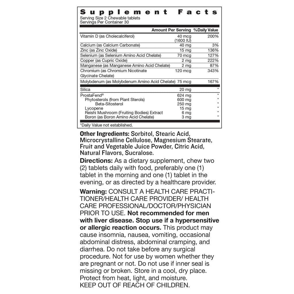Prostate Health Chews for Men 60 B610211
