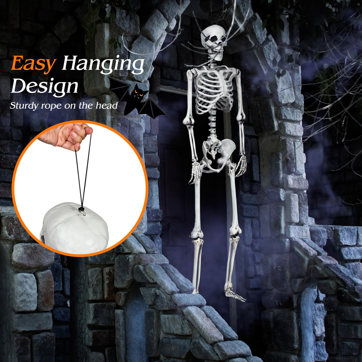 5.4 FT Posable Skeleton Decoration X22232