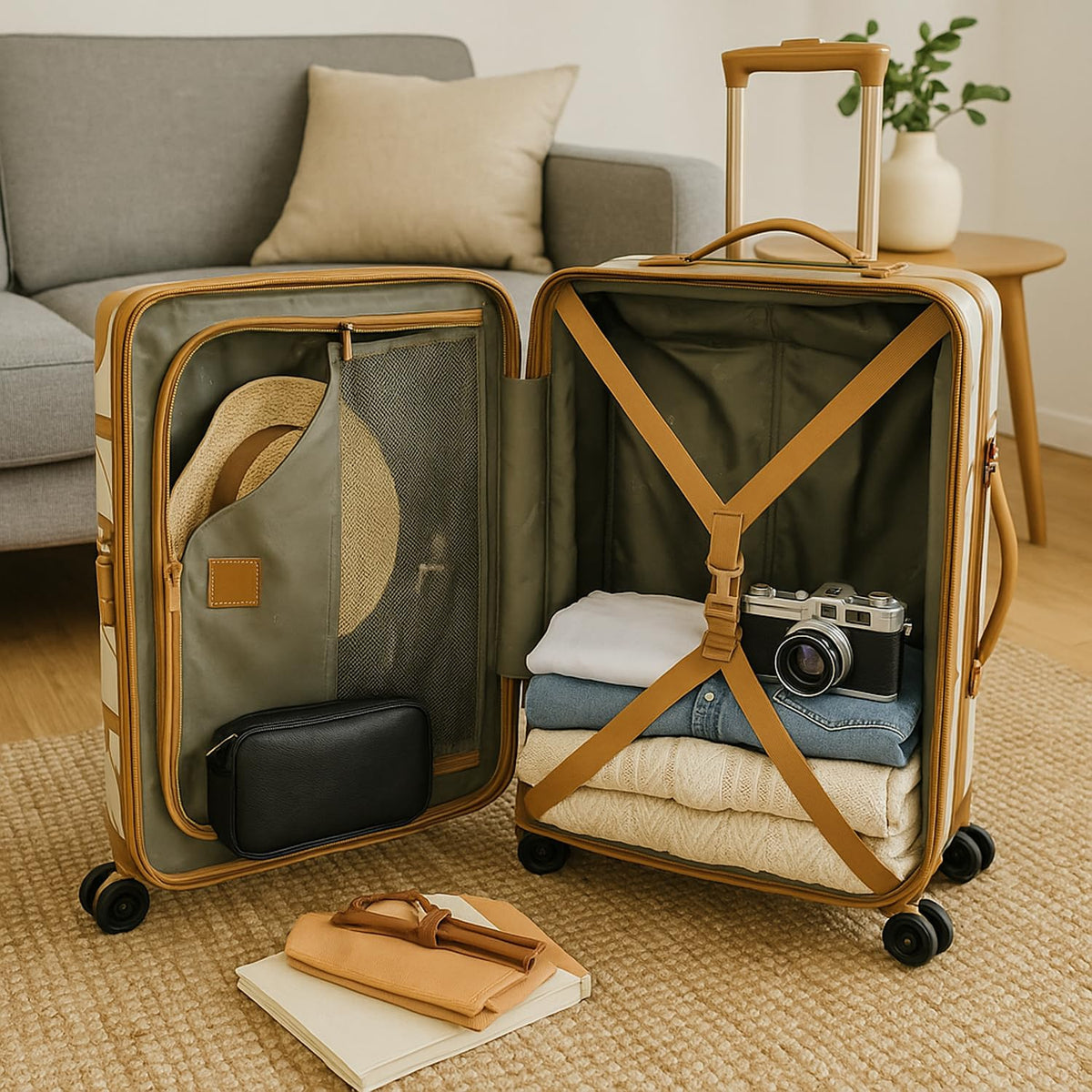 Vintage 20-Inch Hardside Carry-On Spinner Luggage V483283